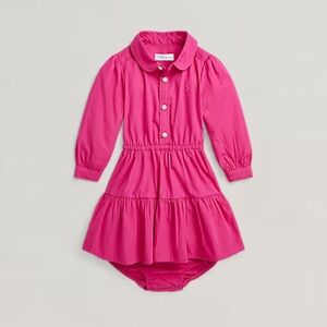 Ralph Lauren Tiered Cotton Shirtdress & Bloomer